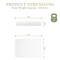 Merrick Lane Cielo Memory Foam Mattress in a Box with 4 Layers, Green Tea-Infused Foam, Air Circulation Foam, Cooling Gel, CertiPUR-US Certified Foam